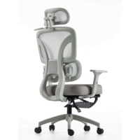 Chaise de bureau ergonomique confortable avec dossier en maille, siège pivotant réglable en hauteur pour la maison, le bureau, l'école, la chambre et les tâches diverses
