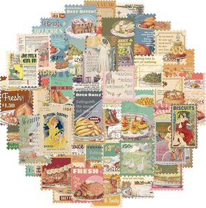 Autocollants pour scrapbooking Prstincol, 100 pièces, autocollants alimentaires pour scrapbooking, autocollants vintage pour journalisation - Product Image 1