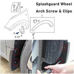 Tornillos autorroscantes negros de cabeza ranurada con rosca métrica derecha para clips de paneles interiores de automóviles J207K51 - Product Image 3