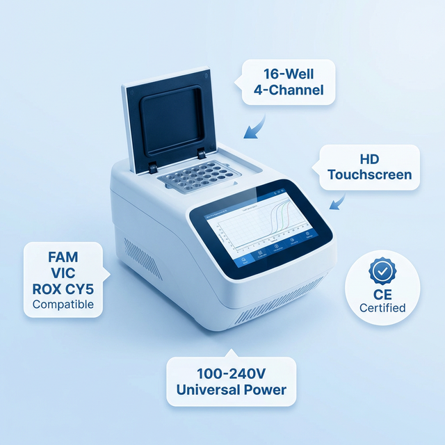 Fluorescent Quantitative PCR Instrument Real-time Fluorescence Immunoassay Nucleic Acid Detection Gene Amplification Equipment