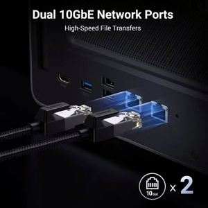 NASync DXP8800 Plus, NAS de Escritorio de 8 Bahías, CPU Intel I5 1235u de 10 Núcleos, 8GB de RAM DDR5, 128G SSD, Almacenamiento en Red (Sin Discos) - Product Image 3