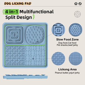 Alfombrillas Cuadradas de Silicona de Grado Alimenticio Personalizadas, Libres de BPA, Comedero Lento con Succión para Perros y Gatos, Portátiles - Product Image 2