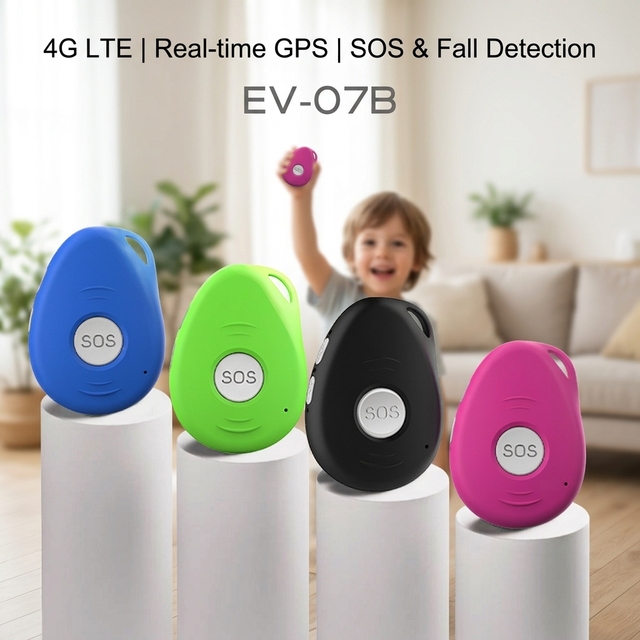 Eview Mini Hidden Personal Student Tracking Device Anti-loss 4G GPS Tracker Fall Detection SOS Button