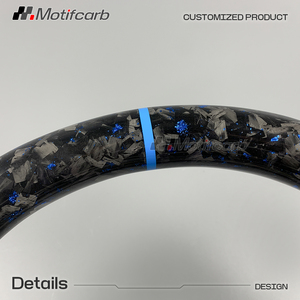 Volante de Fibra de Carbono Forjado Azul Personalizado para Hyundai I20N I30N Elantra N N-line Veloster N 2018-2026, Mejora del Interior - Product Image 4