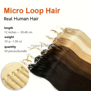 Extensiones de Cabello Humano Premium con Micro Anillas, Estilo Liso Brasileño, Ligeras y Naturales, Hechas con Cabello Humano Brasileño - Product Image 3