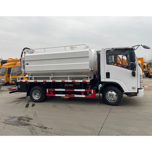 Pompe à vide diesel Isuzu 5-10 tonnes pour camions d'aspiration des eaux usées, fournie directement par l'usine, camion de nettoyage par aspiration à l'exportation - Product Image 5