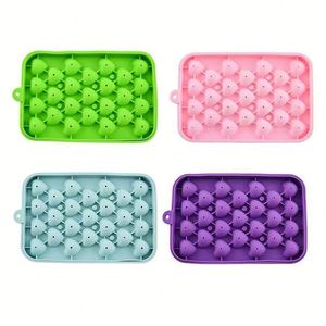 Bandeja de silicona de grado alimenticio para cubitos de hielo redondos con tapa y molde para hacer bolas de hielo, de congelación rápida y fácil desmolde para congelador - Product Image 5