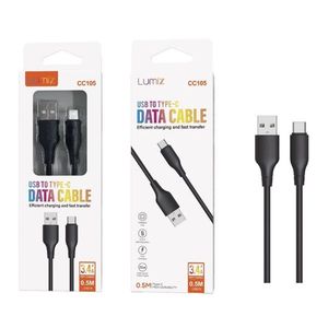 Cable de datos Lumiz USB a Tipo C de 0.5M para carga rápida y transferencia de datos - Product Image 1