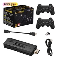 Gamegaga X2 Game Stick 4K GD10 Plus Console de jeu TV HD 64 Go/128 Go 35000+ jeux Contrôleur sans fil Extension 256 Go Mini Classique