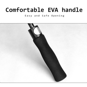 Paraguas de golf de lujo al por mayor de 100 cm con apertura automática, plegable, personalizado, promocional, para carritos de golf, con colgador de madera deslizante - Product Image 4