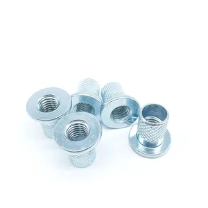 Non Standard Cold Heading Process Cross Grain Through Hole Female Thread Round Knurled Nuts