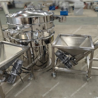 Machine de tamisage de criblage vibrante commerciale de poudre de grignons de pomme de date de myrtille d'ail de carotte