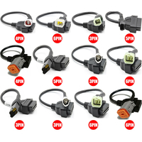Cables de motocicleta OBD universales al por mayor, reemplazo de Cable de escáner de diagnóstico OBD2 13 en 1 para todas las bicicletas de dos ruedas, motocicletas