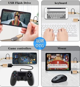 Cansay-<span class=keywords><strong>Cable</strong></span> adaptador USB OTG <span class=keywords><strong>2</strong></span> en 1, microconector de nailon <span class=keywords><strong>tipo</strong></span> C, adaptador de sincronización de datos, <span class=keywords><strong>cable</strong></span> USB c otg - Product Image 5