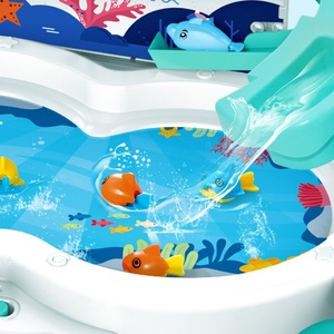 Juego de Pesca Eléctrico de Plástico para Niños, Pista Multifuncional con Levitación Magnética, Música, Rompecabezas, Batería, Interactivo para Padres - Product Image 3