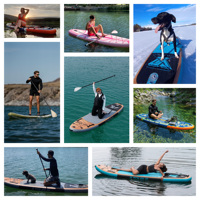 Planche de paddle gonflable antidérapante, design stable, homologuée CE TUV