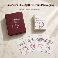 Jeu de cartes à boire personnalisé pour couple, jeu de société en papier écologique avec impression de logo personnalisé pour fête