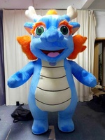 Funtoys-Costume de mascotte de dragon gonflable populaire de 2m 2.6m, costume de cosplay de dragon de personnage de dessin animé pour adultes