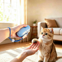 Clicker d'entraînement pour chien en forme de souris avec compartiment à friandises et boucle à ressort pour l'obéissance des chiots