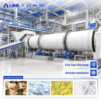 Ligne de production complète d'engrais à base de bentonite soufrée LANE avec système de granulation à tambour rotatif