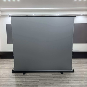 Nouvel Arrivage Écran de <span class=keywords><strong>Projection</strong></span> Manuel 4K 100 pouces 16:9 ALR <span class=keywords><strong>Gris</strong></span> Cristal à Tensionnement par Tabulation, Mobile et Portable pour Utilisation Extérieure - Product Image 3