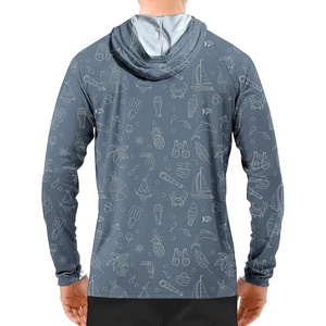 เสื้อตกปลาแขนยาวป้องกันรังสียูวีแบบกำหนดเอง โพลีเอสเตอร์ พิมพ์ลายแบบซับลิเมชั่น เสื้อผ้าตกปลาสำหรับผู้ชาย - Product Image 5