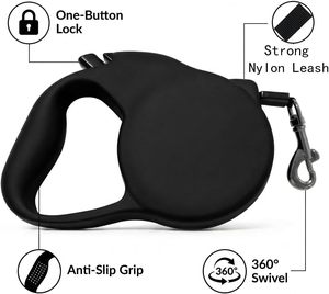 Wholesale Double Head Dog Traction <b>Rope</b> <b>Led</b> Light Automatic Retractable Pet Multifunctional Dog Leash with Light Poop Dispenser - Product Image 5