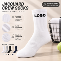 Chaussettes de sport personnalisées en jacquard motif bouledogue de dessin animé, motif clair, sans décoloration, douces, respirantes, côtelées, pour le streetwear et le quotidien