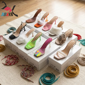 Sandalias de Tacón Alto para Mujer, Zapatos de Fiesta, Boda, Verano, Moda, Punta Puntiaguda, Parte Superior de PU, Entresuela de TPR, Suela de Goma, Zapatos en Stock al por Mayor - Product Image 1