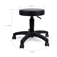 Tabouret ergonomique ESD, chaise antistatique ESD avec dossier, équipement de protection individuelle, chaise pour salle blanche pour l'assemblage électronique