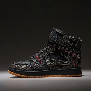 <span class=keywords><strong>Zapatillas</strong></span> de Baloncesto de Lujo para Hombre, Transpirables, con Forro de Malla, Casuales, Versátiles, a la Moda, de Caña Alta, de Cuero, Cómodas y con Suela Gruesa - Product Image 2