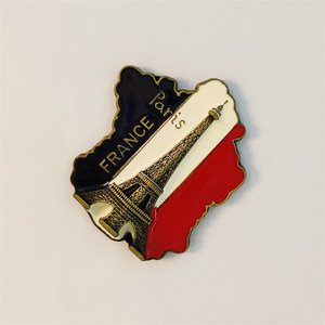 Magnete Decorativo Creativo in Lega di Zinco Placcato Argento Personalizzabile Smaltato Duro con Stampa UV Raffigurante la <span class=keywords><strong>Torre</strong></span> <span class=keywords><strong>Eiffel</strong></span> - Product Image 3