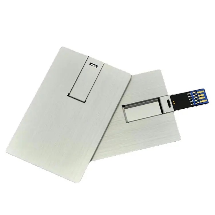 제조업체 직접 판매 신용 카드 사용자 정의 카드 속도 16gb 64gb 금속 비즈니스 USB 스틱