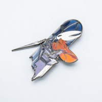 Épingles en métal personnalisées avec verre dégradé teinté, impression sérigraphique, badges en métal, fabricant d'épingles de revers en métal personnalisées pour l'anime