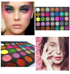 Acabado mate fino flash en <span class=keywords><strong>polvo</strong></span> sombra de ojos al por mayor paleta de sombras de ojos creación diseño paleta de sombras de ojos con caja - Product Image 3