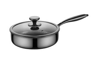 Sartén <span class=keywords><strong>KitchenAid</strong></span> de 5 Capas de <span class=keywords><strong>Acero</strong></span> <span class=keywords><strong>Inoxidable</strong></span> Pulido, Compatible con Placas de Inducción (31cm/12.25in), para Estufas de Gas/Eléctricas - Product Image 3