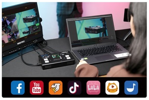 FEELWORLD بث مباشر احترافي 4xHDMI محول فيديو بتنسيقات متعددة LIVEPRO L1V1 محول فيديو محمول - Product Image 5