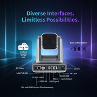 Kamera Konferensi Zoom Optik 12x Sistem Konferensi Video 4K Kamera Rapat USB untuk PC