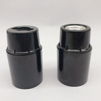 En Stock: Portalámparas E12 UL de Rosca Autoblocante de Baquelita, Resina Fenólica, Estándar Estadounidense