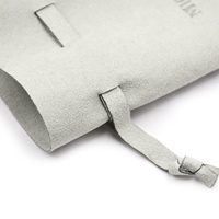 Bestpackaging 8*8CM Cordon Bijoux pochette sac bijou emballage sac microfibre cuir bijoux cadeau sac logo personnalisé