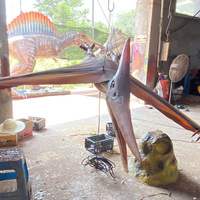 Ptérosaure animatronique réaliste pour exposition avec ailes battantes