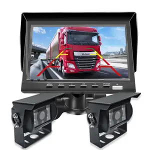 Nuevo sistema de visión trasera de Monitor cuádruple inalámbrico, sistema de cámara de visión trasera para camiones, cámara de respaldo inalámbrica Digital