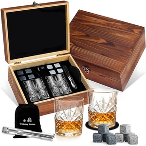 Meilleure Vente 2025 : Ensemble Verres à <span class=keywords><strong>Whisky</strong></span> et à Vin avec Boîte en Bois et Pierres à <span class=keywords><strong>Whisky</strong></span>, Verres en Cristal 60ml pour Hôtels et Cadeaux d'Affaires - Product Image 1