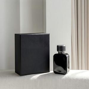 Luxury 50ml Matte Black Square Perfume Bottle Custom Logo Refillable Niche Fragrance Glass Pump Sprayer for Indie Brands - Product Image 3