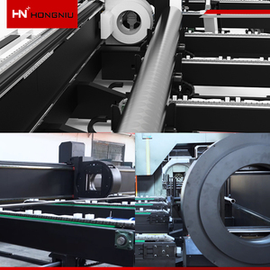 Pabrik Tiongkok mesin pemotong Laser lubang tabung persegi baja logam 6m putar otomatis untuk pipa bulat - Product Image 4
