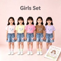 Ensemble de survêtement pour garçons et filles, modèle CAF097, taille 80-120, prêt à porter, vêtements pour enfants, vêtements pour enfants, ensemble deux pièces, t-shirts