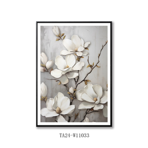 Pintura abstracta de flores, imagen artística impresa en lienzo, marcos de pared personalizados, decoración del hogar, sala de estar - Product Image 4