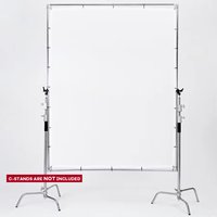 Kit de cadre de diffusion papillon portable 2,4x2,5m avec panneau diffuseur détachable pour accessoire de studio photo