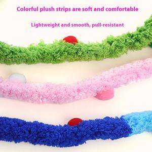 Nuevo juguete interactivo ecológico para gatos, tira de felpa colorida, palo para gatos con campana, Material de madera para perros - Product Image 4