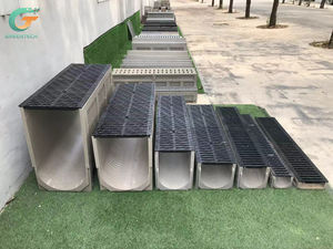 Fabriqué en Chine Gouttières en béton polymère à usage intensif Gouttière à rainure en U linéaire en résine pour canal de drainage à vendre - Product Image 4